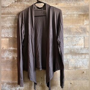 Alternative Charcoal Open Front Cardigan